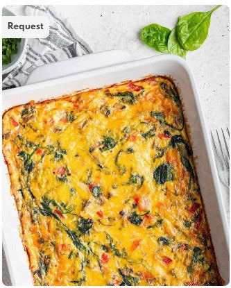 Homemade Breakfast Quiche-Veggies only